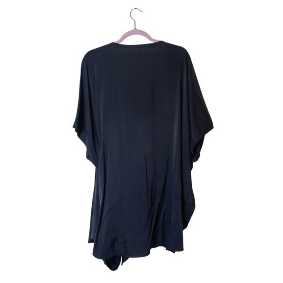 Universal Standard Marano Cooling Stretch Cupro Wrap Top Black XL 26 28 - Picture 5 of 14